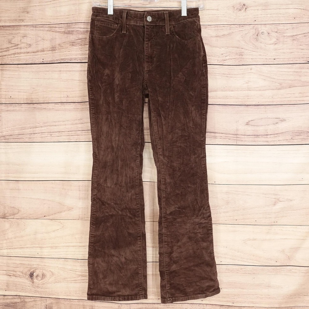 Levi's Pants Womens 26 Brown Khakis 725 High Rise Bootcut Corduroy Stretch 27x28